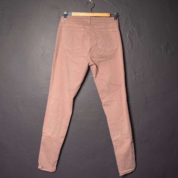 J Brand Dusty Rose Skinny Leg Slipper Jeggings - Picture 1 of 8